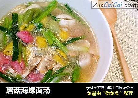 蘑菇海螺面汤