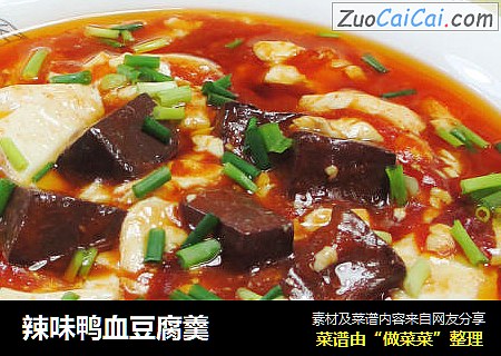 辣味鸭血豆腐羹 