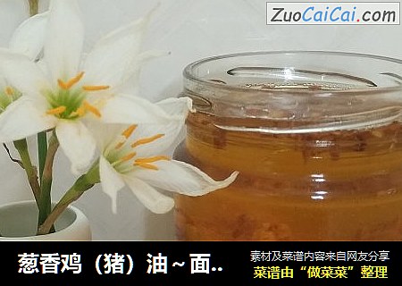 葱香鸡（猪）油～面伴侣