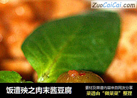 饭遭殃之肉末酱豆腐