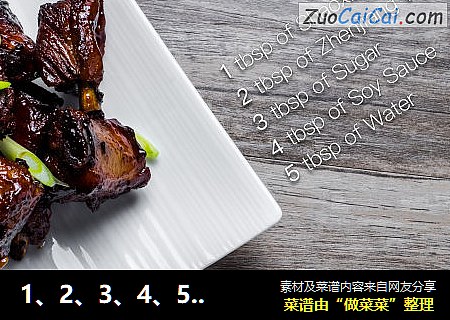 1、2、3、4、5数字排骨