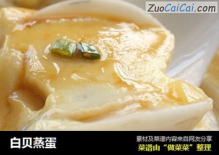 白贝蒸蛋