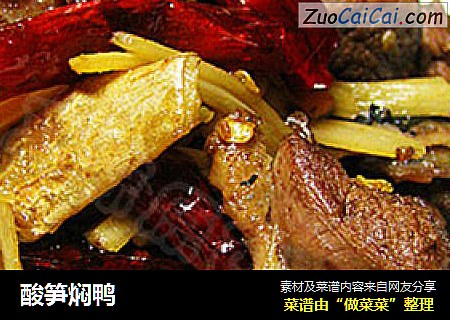 酸笋焖鸭
