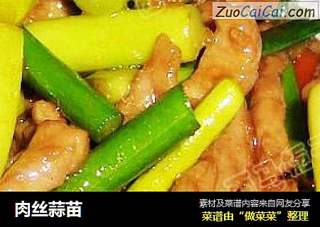 肉丝蒜苗