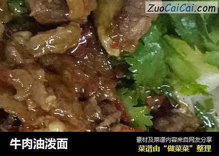 牛肉油泼面