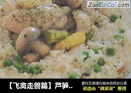 【飞禽走兽篇】芦笋蘑菇滑鸡饭