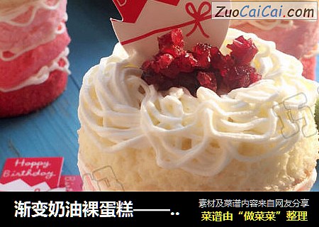 渐变奶油裸蛋糕——小朋友自制生日蛋糕