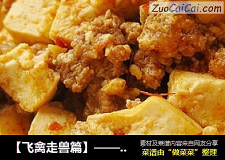 【飞禽走兽篇】——肉末豆腐