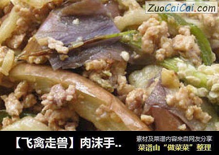 【飞禽走兽】肉沫手撕茄子