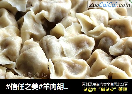 羊肉胡萝卜饺子
