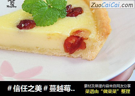 蔓越莓椰香芝士派