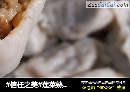 莲菜熟肉饺子