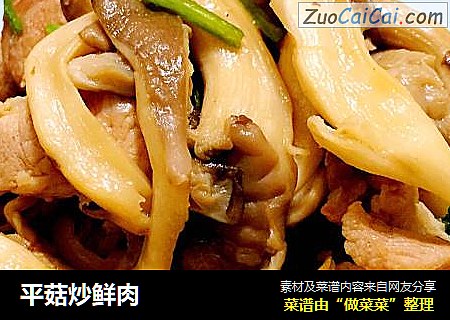 平菇炒鲜肉