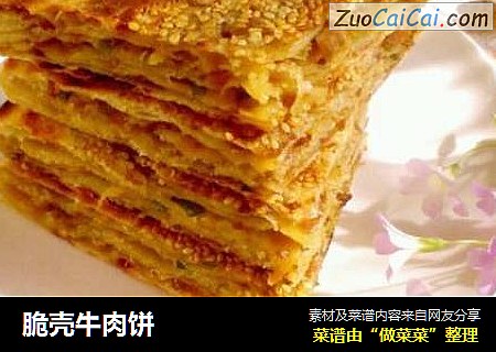 脆壳牛肉饼