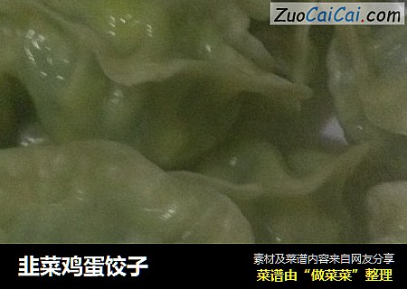 韭菜鸡蛋饺子