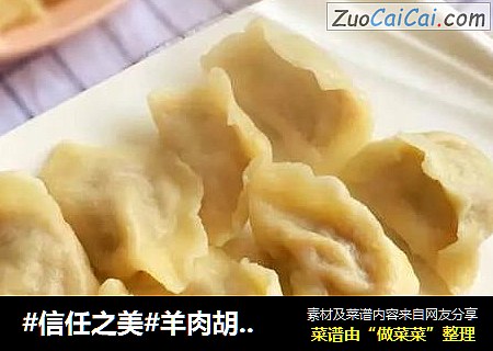 羊肉胡萝卜饺子