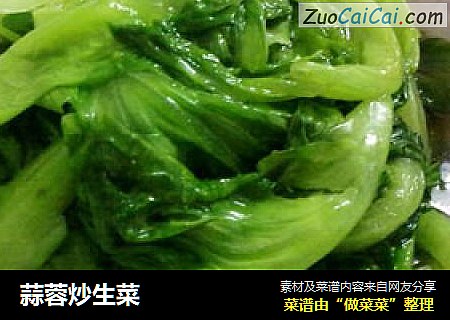 蒜蓉炒生菜