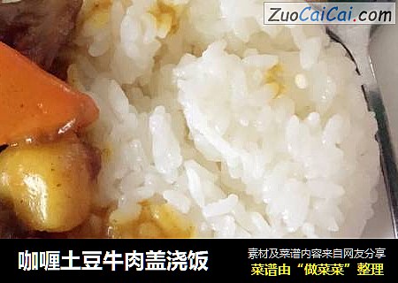 咖喱土豆牛肉盖浇饭
