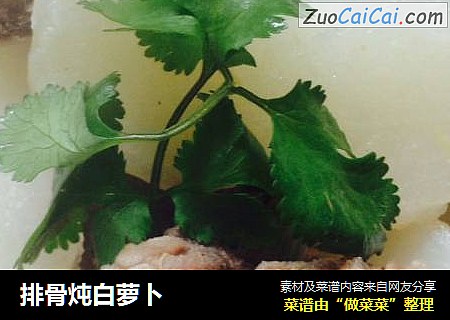排骨炖白萝卜