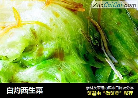 白灼西生菜