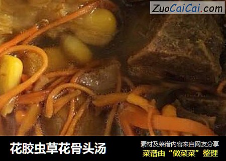 花胶虫草花骨头汤