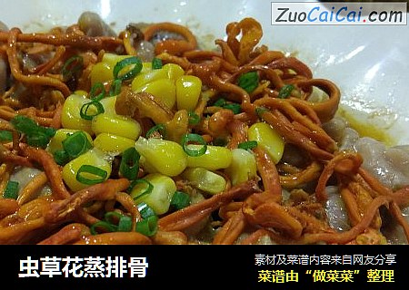 虫草花蒸排骨
