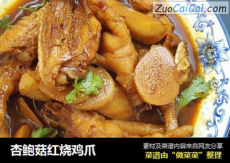 杏鲍菇红烧鸡爪