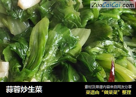 蒜蓉炒生菜