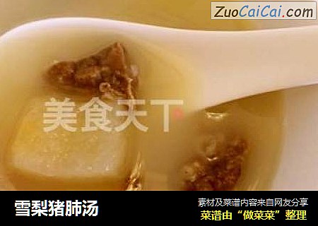 雪梨猪肺汤