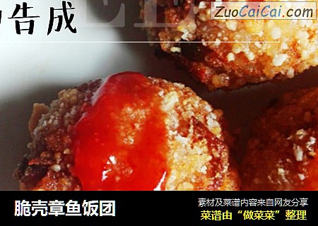 脆壳章鱼饭团