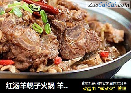 红汤羊蝎子火锅 羊与火锅底料的完美结合