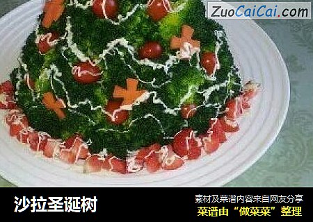 沙拉圣诞树