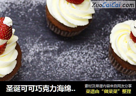 圣诞可可巧克力海绵蛋糕