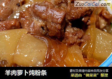 羊肉萝卜炖粉条