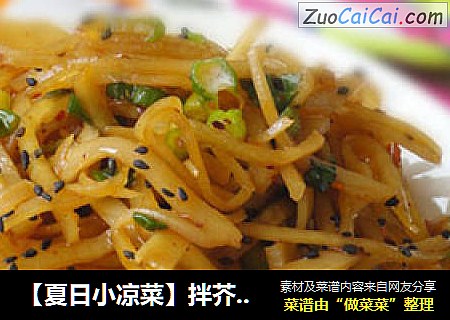【夏日小凉菜】拌芥菜疙瘩丝