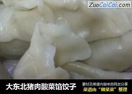 大东北猪肉酸菜馅饺子