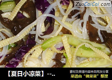 【夏日小凉菜】--凉拌五彩丝