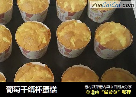 葡萄干纸杯蛋糕