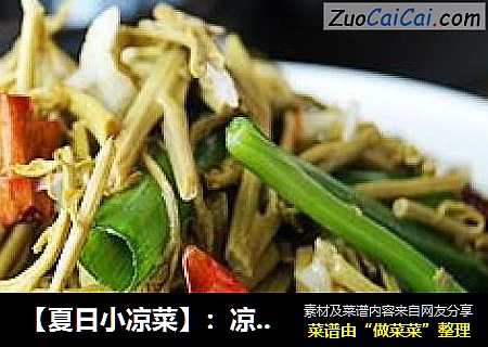 ［夏日小凉菜］：凉拌木兰芽