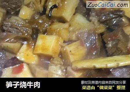 笋子烧牛肉