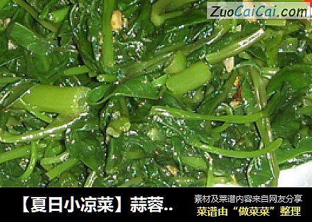 【夏日小凉菜】蒜蓉空心菜