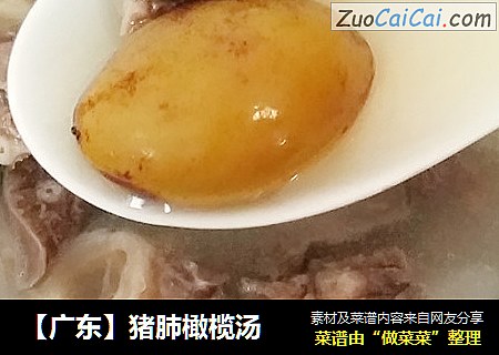 【广东】猪肺橄榄汤