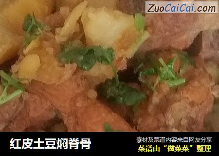 红皮土豆焖脊骨