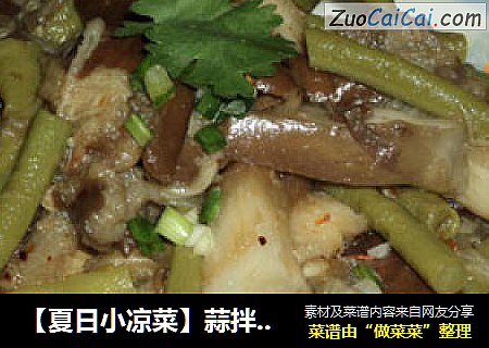 【夏日小凉菜】蒜拌素茄子豇豆