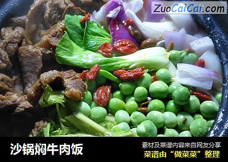 沙锅焖牛肉饭