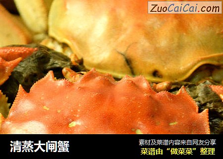 清蒸大闸蟹