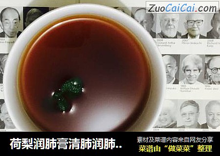 荷梨润肺膏清肺润肺雾霾天常备