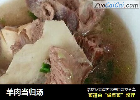 羊肉当归汤