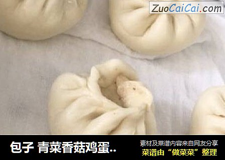 包子 青菜香菇鸡蛋虾皮馅