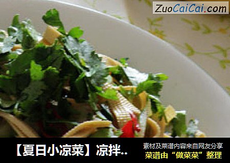 【夏日小凉菜】凉拌豆腐皮